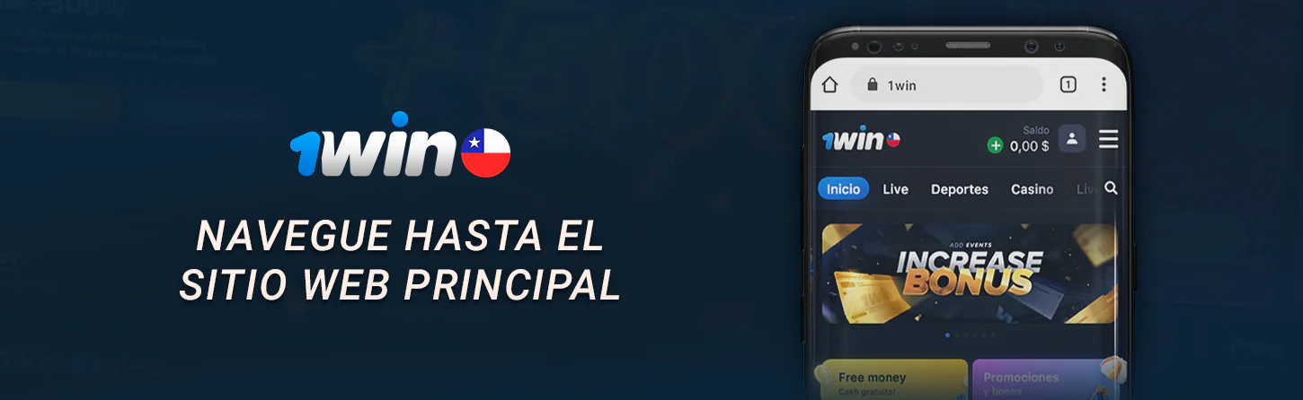 Ir a la página de inicio del sitio web de 1Win